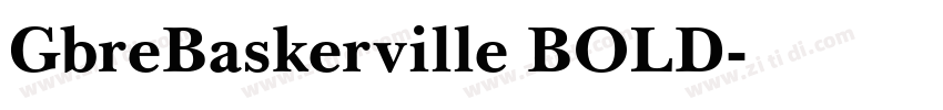 GbreBaskerville BOLD字体转换
